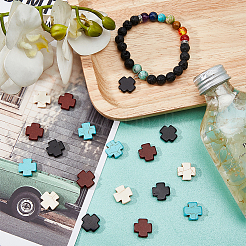 4 нить 4 цвета синтетических бирюзовых бусин нити TURQ-AR0001-17