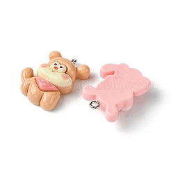 5 шт. 5 цвета непрозрачные подвески из смолы&nbsp;RESI-FS0001-67A