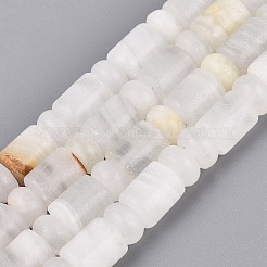 天然のアフガンジェイドビーズ連売り  バレル＆ロンデル  8x10mm  穴：0.9~1.2mm  約50~52個/連  14.57~15.35インチ（37~39cm）  ロンデル：8x4.5~5mm&nbsp;G-Q616-09O