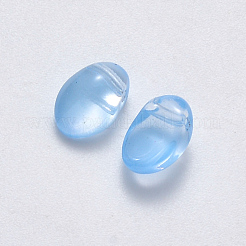 Breloques en verre de jade imitation peint par pulvérisation&nbsp;GLAA-R211-05-J04