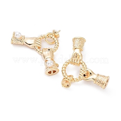 Покрытие стойки латунная чашка жемчуг колышек кулоны булавки KK-A183-67G