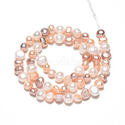 Нити из натурального культивированного пресноводного жемчуга PEAR-N014-05M-01