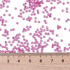 TOHOラウンドシードビーズ  日本製シードビーズ  （ホットピンクの裏地付きクリスタルレインボー785)個  11/0  2.2mm  穴：0.8mm  約1110PCS /ボトル  10 G /ボトル&nbsp;SEED-JPTR11-0785