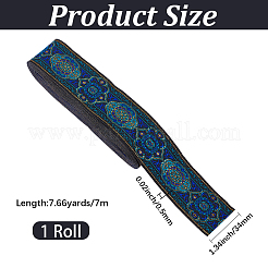 7 m Vintage-Jacquard-Polyesterband&nbsp;OCOR-CY0003-92B