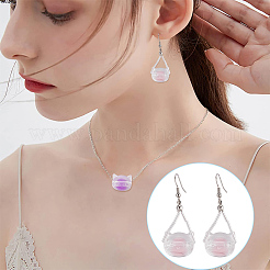 5 пакетик 5-х цветных прозрачных акриловых бусин MACR-WR0001-02