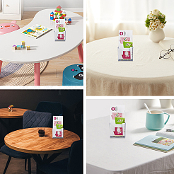 2шт. 1-слойная прозрачная акриловая настенная стойка для брошюр AJEW-GL0001-74