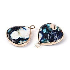 Pendentifs en jaspe impérial naturel teint&nbsp;G-Q601-05G-01