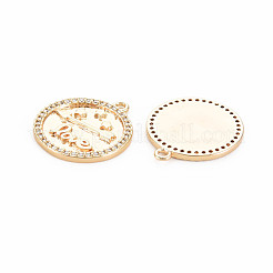 Латунные микропаве прозрачные подвески с фианитом KK-S364-264