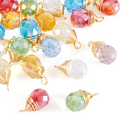 20шт стеклянные подвески&nbsp;PALLOY-TA00240