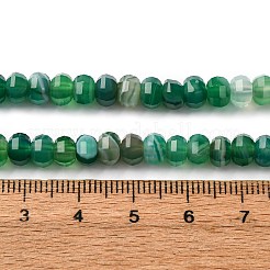 Натуральные полосатые агатовые бусы G-P587-D02-01B