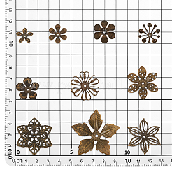 200 шт. 10 стиля железных бусин в тибетском стиле IFIN-PH0002-15