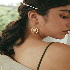 合金ヘアピンセット1セット  プラスチックパールとラインストーン付き  ミックスカラー  48~52.5x3~9.5x5~7.5mm  3個/セット&nbsp;PHAR-LP0001-33A