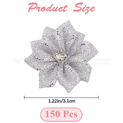 Полиэстер стразы цветок для украшения аппликации своими руками свадьба FIND-WH20001-76C