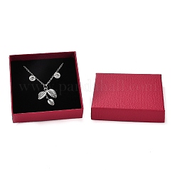 Scatola quadrata per collana in cartone&nbsp;CBOX-Q038-02E
