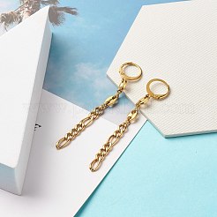 Orecchini pendenti con catena in acciaio inossidabile 304&nbsp;EJEW-JE04731