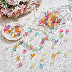 120 Stück transparente europäische Acrylperlen&nbsp;MACR-SC0002-58