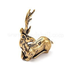 Латунное рождественское украшение в виде лося&nbsp;KK-D370-06AG