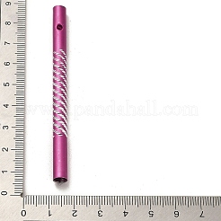 アルミ丸チューブペンダント  風鈴作り用品  コラム  赤ミディアム紫  79x6mm  穴：2.5mm&nbsp;STAS-Q316-06B-1