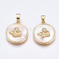 Подвески из натуральной морской раковины KK-Q277-013-NF