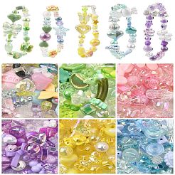 250 г непрозрачных и прозрачных акриловых бусин&nbsp;MACR-YW0003-89