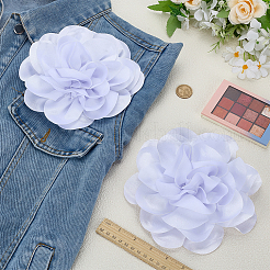 2 шт. полиэстеровые цветочные железные булавки JEWB-FG0001-42B