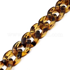 Прозрачные акриловые цепочки ручной работы AJEW-JB00740-02