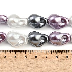 Гальванические стеклянные бусины GLAA-H039-07G