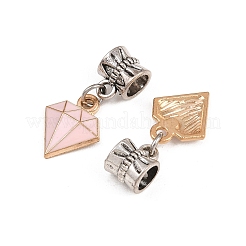 Legierung Emaille europäische baumeln Charms&nbsp;PALLOY-YW010-02