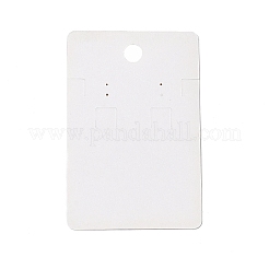 Прямоугольные цветочные бумажные открытки для ювелирных изделий с отверстием для подвешивания&nbsp;CDIS-C004-08E