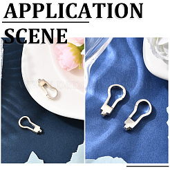 2 шт. 925 кольца-пружинки из стерлингового серебра STER-BBC0008-73