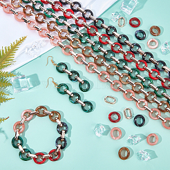 Прозрачная акриловая цепочка ручной работы AJEW-GF0001-92