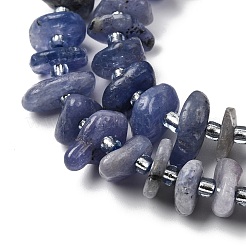 Натуральный танзанит бисер пряди&nbsp;G-L649-C07-01