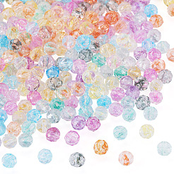240 Stück 8 Farben Crackle-Glasperlen&nbsp;GLAA-TA0004-19