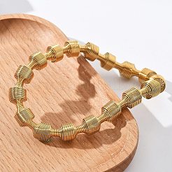 Эластичные браслеты из нержавеющей стали 304 для женщин&nbsp;LS-BJEW-P315-02H-G