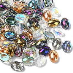 100шт 10 цвета гальванические стеклянные бусины EGLA-CJ0001-26