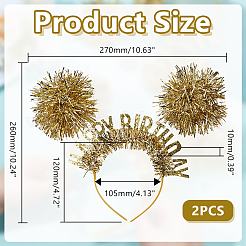 Пластиковые ленты для волос OHAR-WH0042-02B