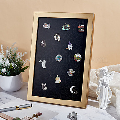 Rechteckiger Fotorahmenständer aus Holz und Kunststoff&nbsp;DJEW-WH0072-13B-03