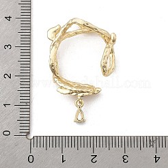 Латунная оправа из бусинок из прозрачного кубического циркония с микропаве KK-K371-49G