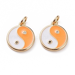 Латунные микропаве прозрачные подвески с фианитом KK-C100-16G