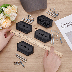 4 комплект настенных вешалок из АБС-пластика&nbsp;DIY-FG0007-52