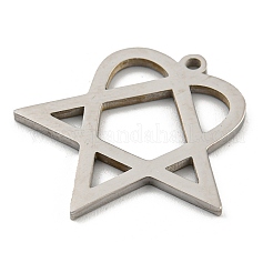 Pendentifs en acier inoxydable 304 anti-ternissement&nbsp;STAS-R228-03P