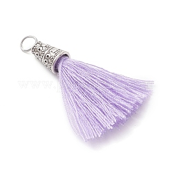 5 шт. 5-х цветные подвески-кисточки из полиэстера (хлопка) ручной работы PALLOY-JF04470