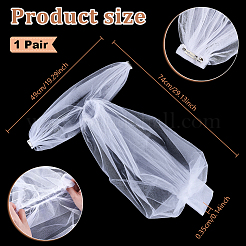 Abnehmbare Puffärmel aus Polyester-Netzstoff&nbsp;AJEW-WH0709-257B