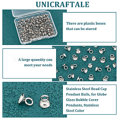 100 шт. 201 нержавеющая сталь бусины колпачки подвески STAS-UN0042-25B