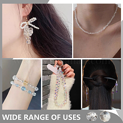 2 прядь прозрачных гальванических стеклянных бусин&nbsp;EGLA-PH0001-75B