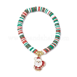 Браслеты из полимерной глины с бусинами BJEW-JB11162