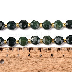 Природные моховой агат бисер нитей G-C116-A15-02