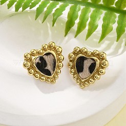 Серьги-гвоздики из нержавеющей стали 304 для женщин EJEW-K268-15G