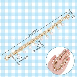 2 Stück ABS-Kunststoff-Imitationsperle&nbsp;PURS-WH0002-026G