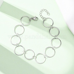 Браслеты-цепочки из нержавеющей стали 304&nbsp;BJEW-P373-02C-P